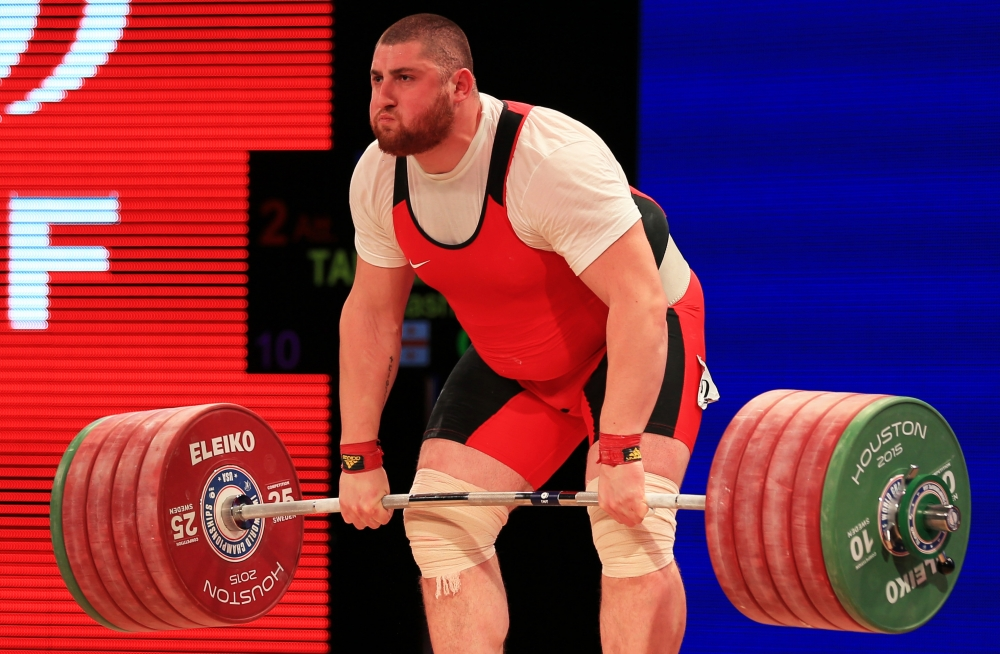 160-килограммовый грузинский атлет Лаша Талахадзе